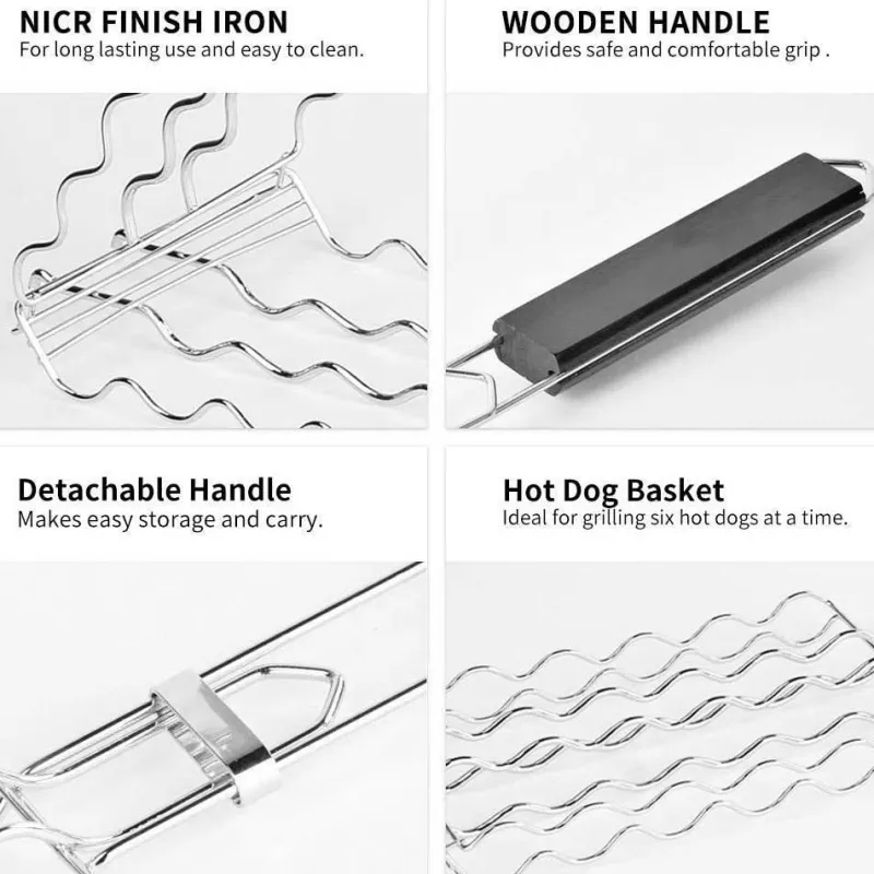 Adventure Basecamp Camping Im Freien|Outdoor-Artikel-Wurstgrillrost - BBQ-Kochwerkzeug