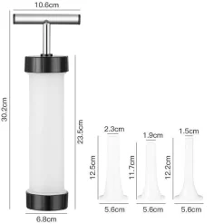 The Culinary Kit Küche & Esszimmer-Wurstmacher-Spritzenwerkzeug – Injektor zum Füllen hausgemachter Wurst