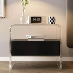 The Lounge Loft Möbel-Yasmine Nachttisch – Moderner Nachttisch mit Stauraum