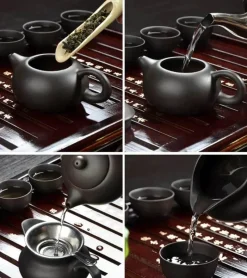 Plates u0026 More Küche & Esszimmer-Yixing Lila Ton Teeset - Kanne 2 Tassen für die XiShi-Zeremonie