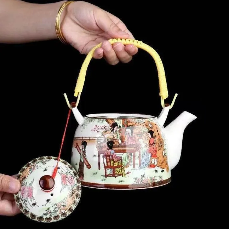 Plates u0026 More Küche & Esszimmer-Yixing-Teekanne – blau-weißer Gaiwan-Samowar aus Porzellan für Tee und Kaffee