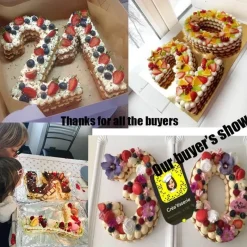 Tom Küche & Esszimmer-Zahlen-Kuchenform – vielseitiges Backwerkzeug für dekorierte Kuchen von 10 bis 35 cm