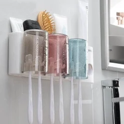 The Blissful Bath Badezimmer-Zahnbürstenhalter – Multifunktionaler Badezimmer-Organizer und Aufbewahrungslösung