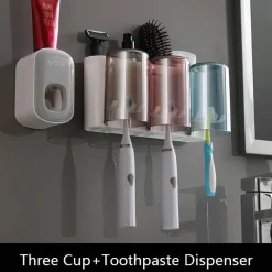 The Blissful Bath Badezimmer-Zahnbürstenhalter – Multifunktionaler Badezimmer-Organizer und Aufbewahrungslösung