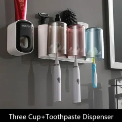 The Blissful Bath Badezimmer-Zahnbürstenhalter – Multifunktionaler Badezimmer-Organizer und Aufbewahrungslösung