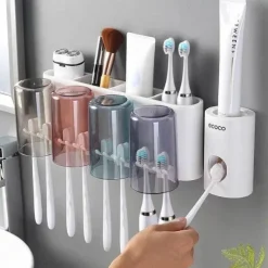 The Blissful Bath Badezimmer-Zahnbürstenhalter – Multifunktionaler Badezimmer-Organizer und Aufbewahrungslösung