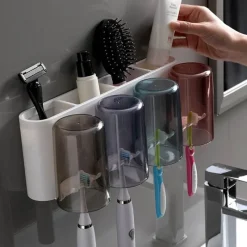 The Blissful Bath Badezimmer-Zahnbürstenhalter – Multifunktionaler Badezimmer-Organizer und Aufbewahrungslösung