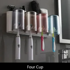 The Blissful Bath Badezimmer-Zahnbürstenhalter – Multifunktionaler Badezimmer-Organizer und Aufbewahrungslösung