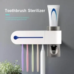 The Blissful Bath Badezimmer-Zahnbürsten-Organizer – Desinfektionshalter zur Wandmontage