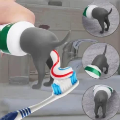 The Blissful Bath Badezimmer-Zahnpastaspender für Hunde – Kreatives Design für einfache Zahnpflege bei Haustieren