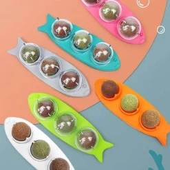 TailTrend Haustierspielzeug-Zahnpflege-Kauspielzeug für Katzen, 3-in-1-Backenzahn-Reinigungsstab für frischen Atem, gesunde Zähne