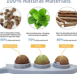 TailTrend Haustierspielzeug-Zahnpflege-Kauspielzeug für Katzen, 3-in-1-Backenzahn-Reinigungsstab für frischen Atem, gesunde Zähne