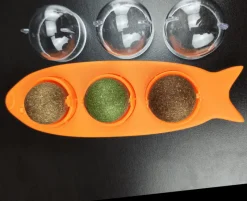 TailTrend Haustierspielzeug-Zahnpflege-Kauspielzeug für Katzen, 3-in-1-Backenzahn-Reinigungsstab für frischen Atem, gesunde Zähne