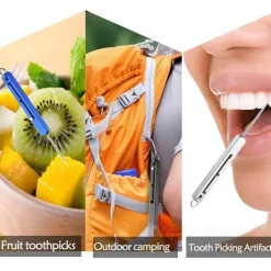 Velvo Care Männerpflege|Frauenpflege-Zahnstocher aus Titanlegierung – Tragbares, hochfestes Werkzeug