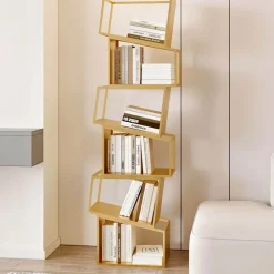 The Lounge Loft Möbel-Zane Bücherregal – Modernes Bücherregal aus Holz