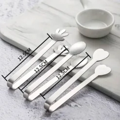 Tom Küche & Esszimmer-Zange aus Edelstahl – vielseitiges Küchenwerkzeug für Lebensmittel, Eis