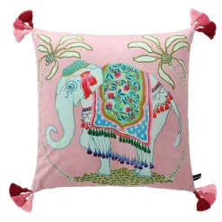 Pillow Haven Bettzeug-Zebra Kissenbezug - Orange Floral Animal Kingdom Dekor