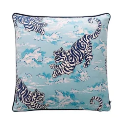 Pillow Haven Bettzeug-Zebra Kissenbezug - Orange Floral Animal Kingdom Dekor