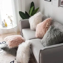 Cozy Cushions Bettzeug-Zena Plüsch-Kissenbezug – weicher, dekorativer Kissenbezug