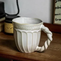 Feast Essentials Küche & Esszimmer-Zervas Keramiktasse – Stilvolle Kaffeetasse für Zuhause und das Büro