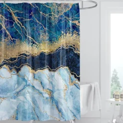 Aqua Essence Badezimmer-Zeus Shower Curtain - Greek Mythology Bath Decor
