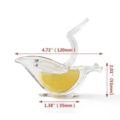 The Culinary Kit Küche & Esszimmer-Zitronenpresse aus Acryl - Transparente Zitruspresse