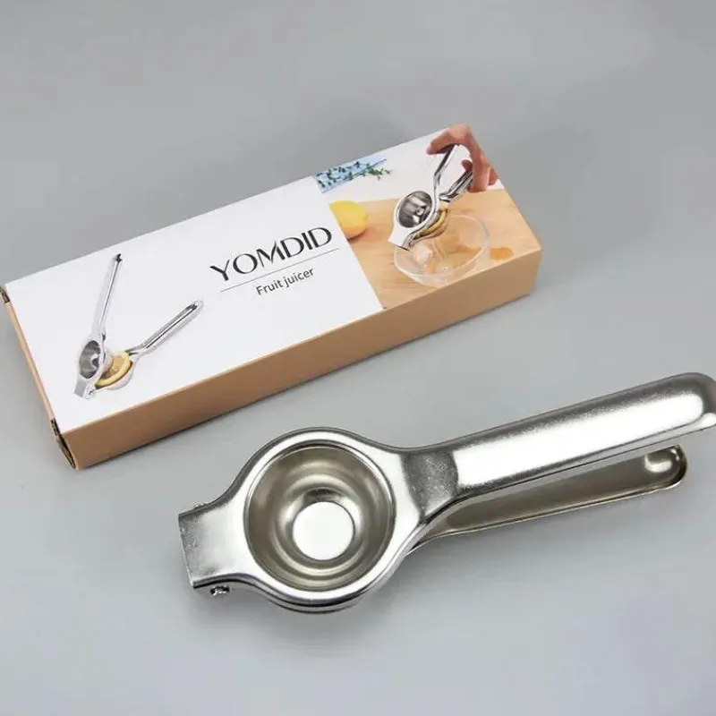 Tom Küche & Esszimmer-Zitronenpresse aus Edelstahl, manuelle Zitruspresse