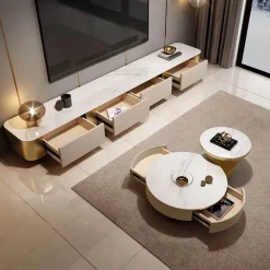 Cozy Living Möbel-Zola Schiefer-TV-Schrank