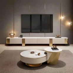 Cozy Living Möbel-Zola Schiefer-TV-Schrank