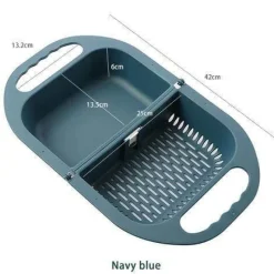 The Decor Haven Küche & Esszimmer-Zusammenklappbarer Abflusskorb – faltbares Küchenspülensieb