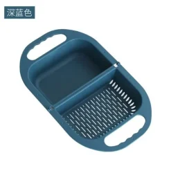 The Culinary Kit Küche & Esszimmer-Zusammenklappbarer Abtropfkorb für Obst und Gemüse – Küchensieb