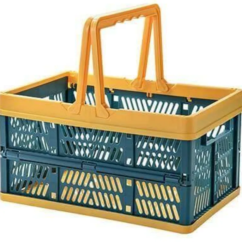 The Decor Haven Küche & Esszimmer|Gadgets Für Zuhause-Zusammenklappbarer Einkaufskorb – Faltbare Tragetasche für einfaches Tragen