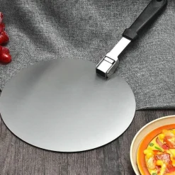 Tom Küche & Esszimmer-Zusammenklappbarer Pizzaschieber aus Edelstahl, unverzichtbares Werkzeug für Hobbybäcker und Pizzaliebhaber