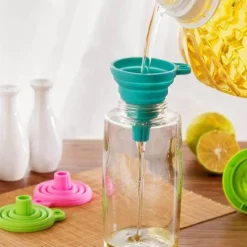 The Decor Haven Küche & Esszimmer-Zusammenklappbarer Trichterbehälter – Praktisches faltbares Küchenwerkzeug