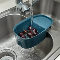 The Culinary Kit Küche & Esszimmer-Zusammenklappbares Küchenspülensieb – Abflusskorb zum Auffangen von Essensresten