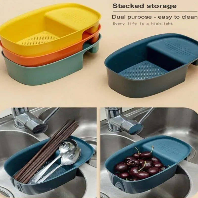 The Culinary Kit Küche & Esszimmer-Zusammenklappbares Küchenspülensieb – Abflusskorb zum Auffangen von Essensresten